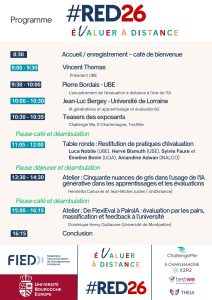 Programme #RED26 avec logo