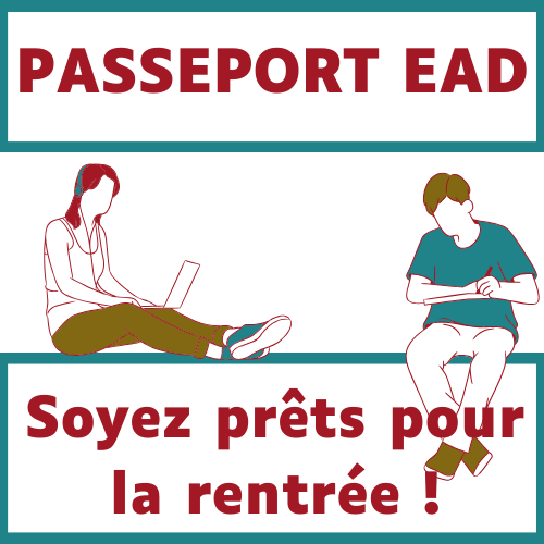 Titre : Passeport EAD Slogan : Soyez prêts pour la rentrée